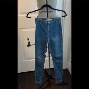 Topshop Joni denim. Blue denim